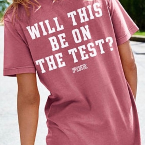‼️ 2 for $10 ‼️Victoria Secret PINK College tshirt - Picture 3 of 4